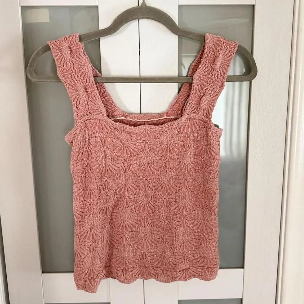 Free People Love Letter Cami in Dusty Rose Boho Pink - Women's Size M/L
